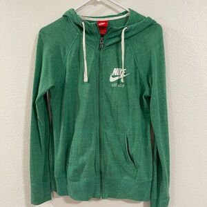 Nike Lightweight Green Zip up - Small
